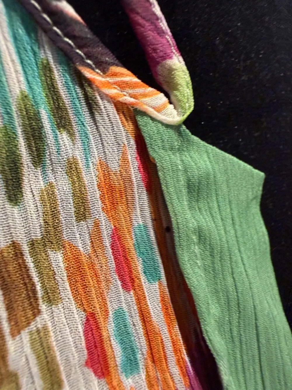 Zara Multicolor Tie-Neck Printed Blouse - Picture 8 of 10